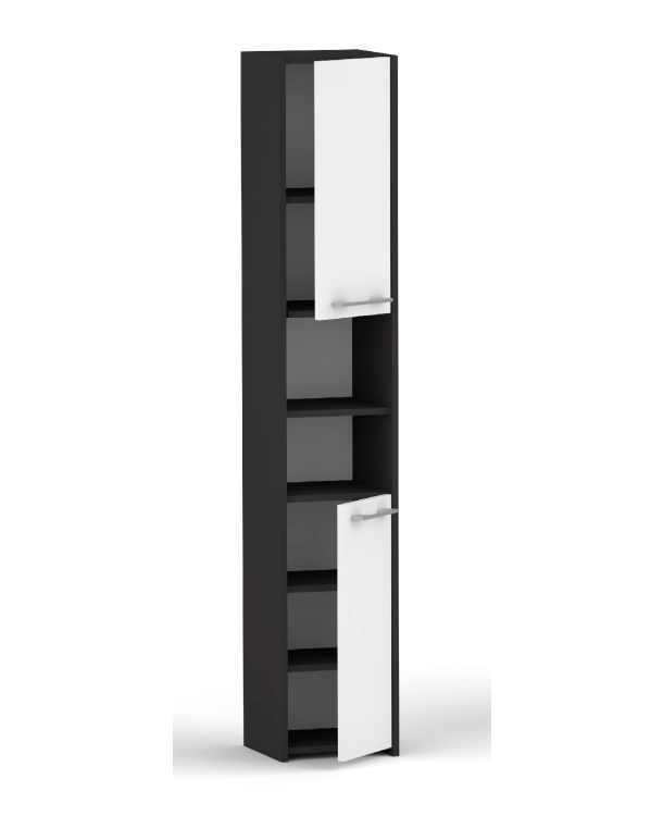 Słupek łazienkowy LUNA 30 cm 2D czarna / antracyt